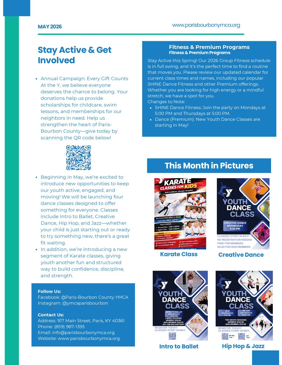 May 2026 YMCA Newsletter
